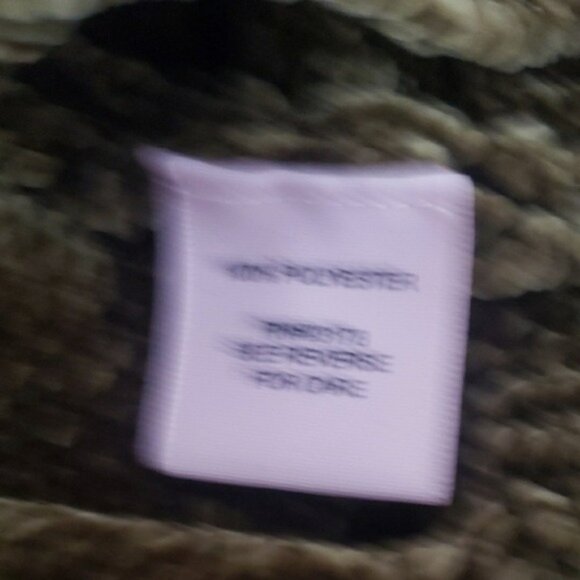 Philosophy Womens Knit Plush Velvet Olive Green Sweater Size S Warm Autumn Soft - Picture 7 of 8